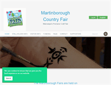 Tablet Screenshot of martinboroughfair.org.nz